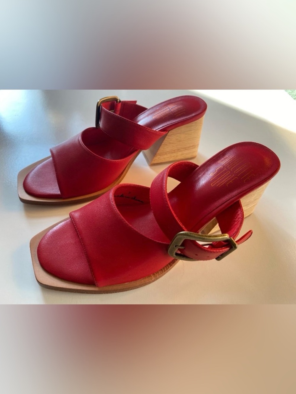 Charlotte Stone, Size 7, Lyra Shoe in Flame Red Color, New with Box - Picture 5 of 10